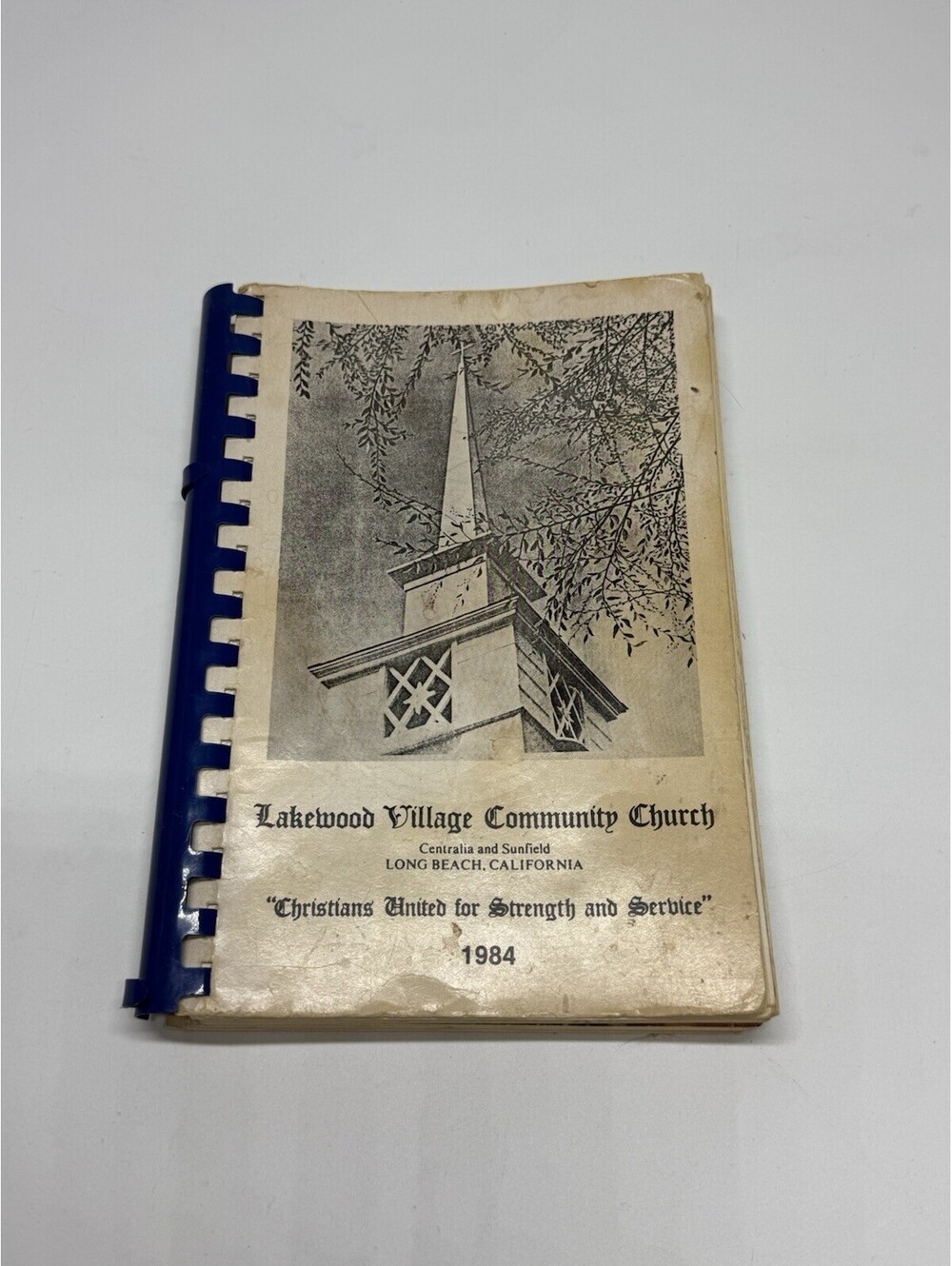 1984 Lakewood Village Community Church Cookbook Long Beach CA Vintage
